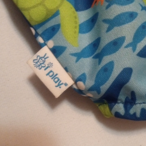 Blue Swim Diaper with Fish and Turtle Design - Picture 3 of 9